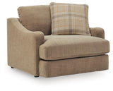 ChloeeAnne Honey Oversized Chair from Ashley - Luna Furniture