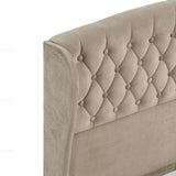 Heirloom Brown Upholstered Queen Platform Bed