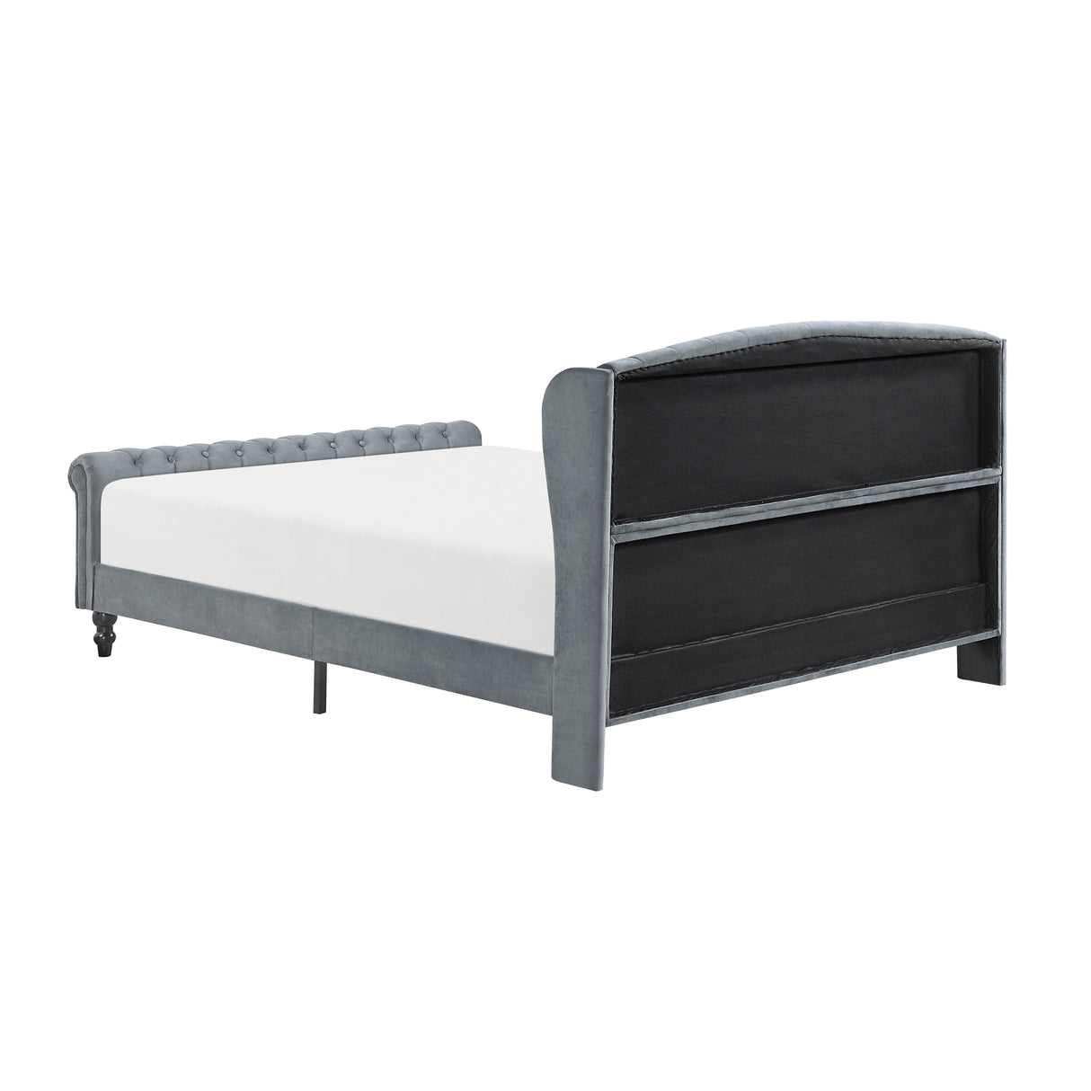 Heirloom Gray Upholstered Queen Platform Bed