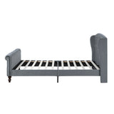 Heirloom Gray Upholstered Queen Platform Bed