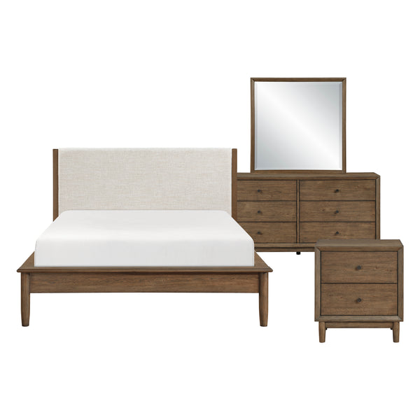 Marlow Brown/Oatmeal 4-Piece Queen Platform Bedroom Set