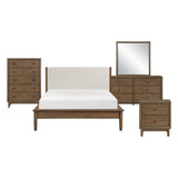 Marlow Brown/Oatmeal 5-Piece Queen Platform Bedroom Set from Homelegance - Luna Furniture
