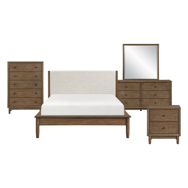 Marlow Brown/Oatmeal 5-Piece Queen Platform Bedroom Set