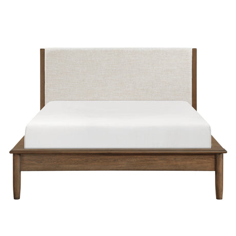 Marlow Brown/Oatmeal 5-Piece Queen Platform Bedroom Set from Homelegance - Luna Furniture