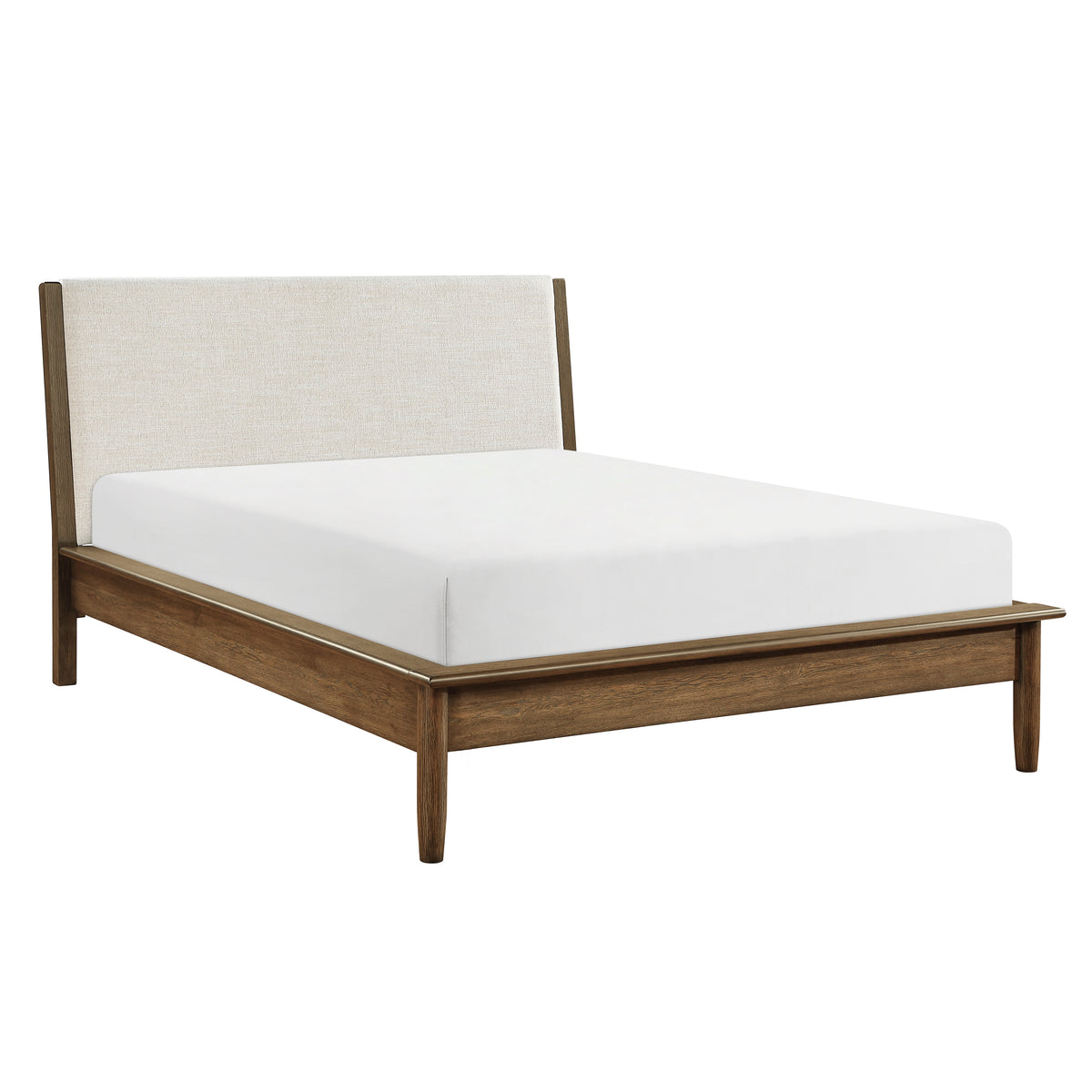 Marlow Brown/Oatmeal 4-Piece Queen Platform Bedroom Set from Homelegance - Luna Furniture
