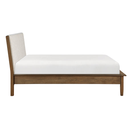 Marlow Brown/Oatmeal 4-Piece Queen Platform Bedroom Set from Homelegance - Luna Furniture