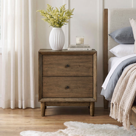 Marlow Brown/Oatmeal Modern Bedroom Set from Homelegance - Luna Furniture
