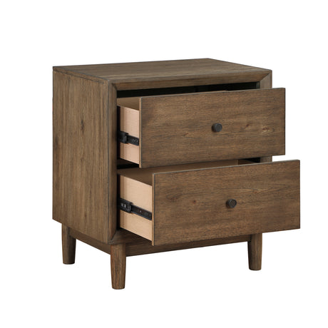 Marlow Brown/Oatmeal 5-Piece Queen Platform Bedroom Set from Homelegance - Luna Furniture