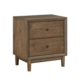 Marlow Brown/Oatmeal 4-Piece Queen Platform Bedroom Set from Homelegance - Luna Furniture