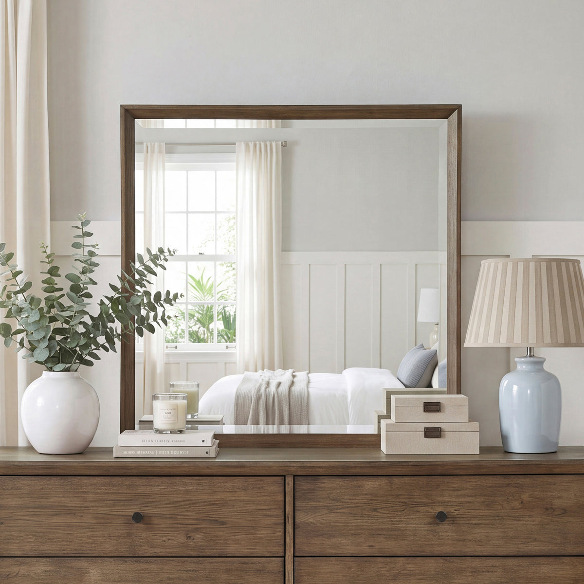 Marlow Brown/Oatmeal Modern Bedroom Set from Homelegance - Luna Furniture