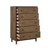 Marlow Brown/Oatmeal 5-Piece Queen Platform Bedroom Set from Homelegance - Luna Furniture