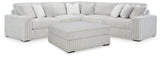 Stupendous Alloy 3-Piece Sectional with Ottoman from Ashley Furniture - Luna Furniture