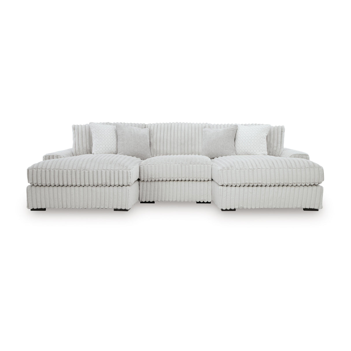 Stupendous Alloy 3-Piece Double Chaise Sectional