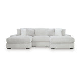 Stupendous Alloy 3-Piece Double Chaise Sectional