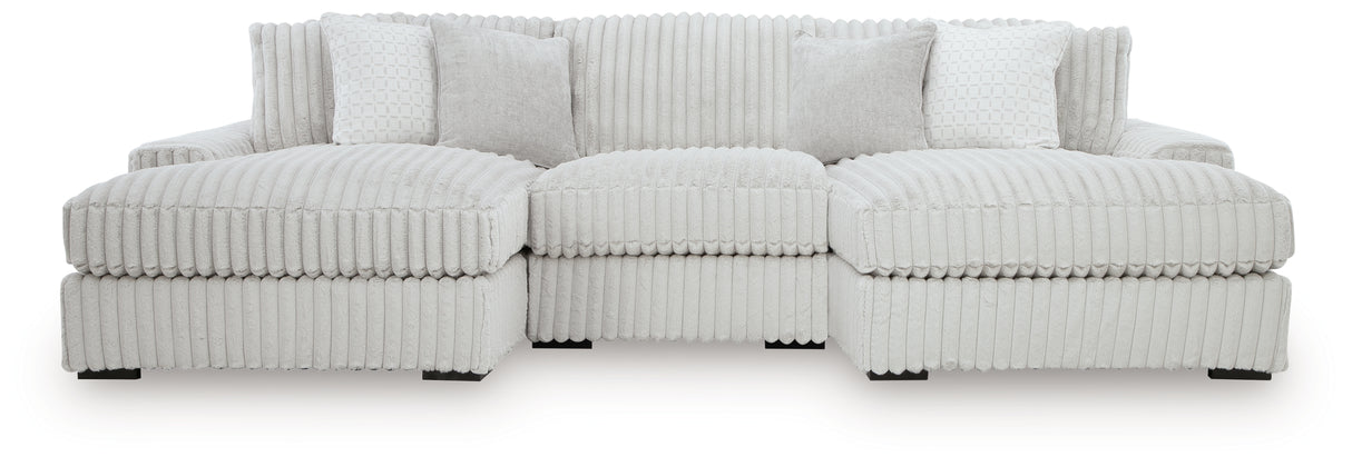 Stupendous Alloy 3-Piece Double Chaise Sectional from Ashley Furniture - Luna Furniture