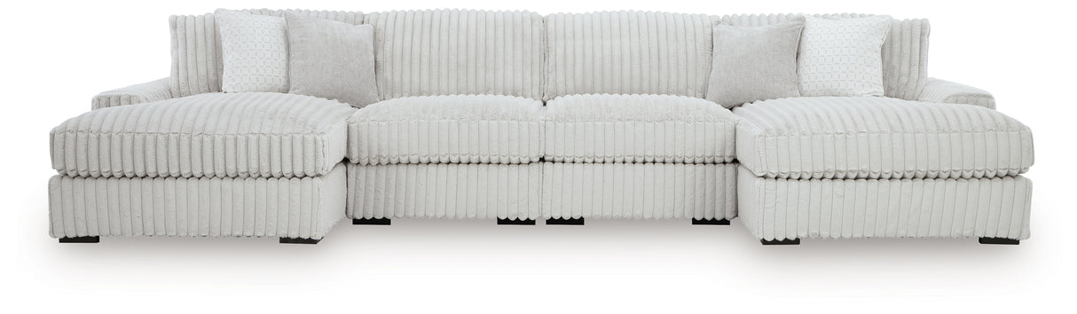 Stupendous Alloy 4-Piece Double Chaise Sectional from Ashley Furniture - Luna Furniture