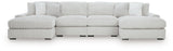 Stupendous Alloy 4-Piece Double Chaise Sectional from Ashley Furniture - Luna Furniture