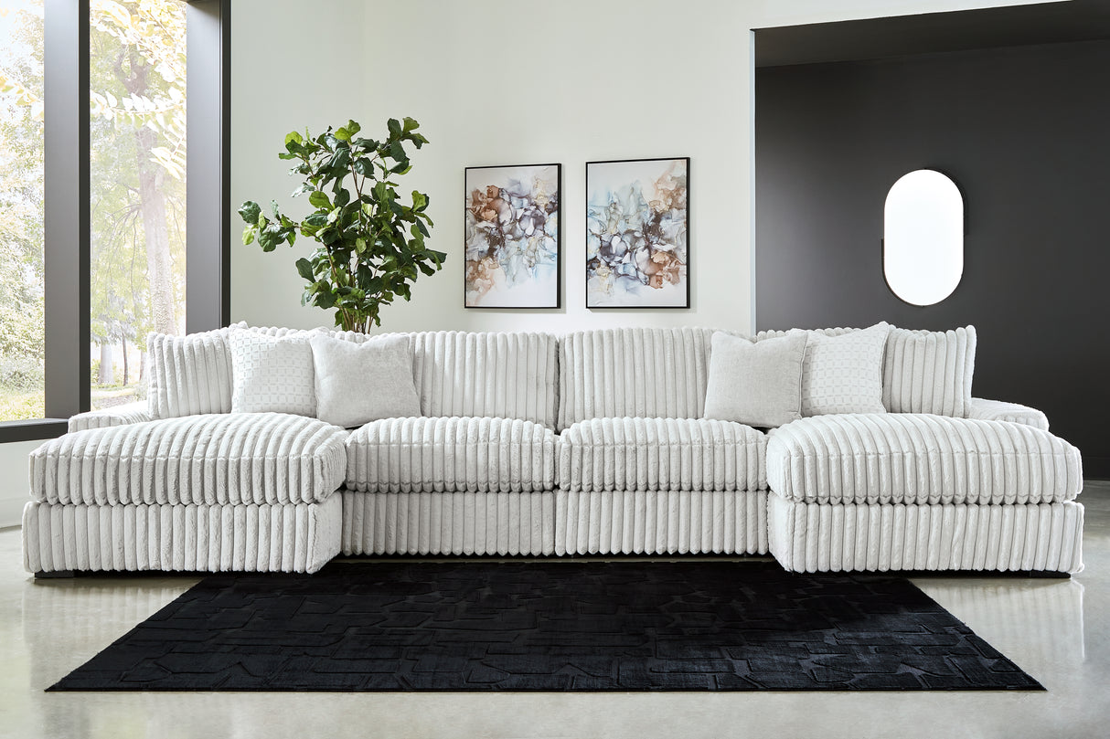 Stupendous Alloy 4-Piece Double Chaise Sectional from Ashley Furniture - Luna Furniture