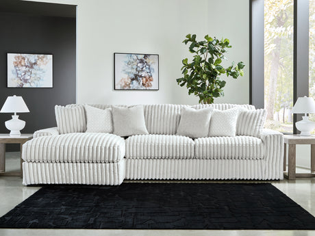 Stupendous Alloy 2-Piece LAF Chaise Sectional from Ashley - Luna Furniture