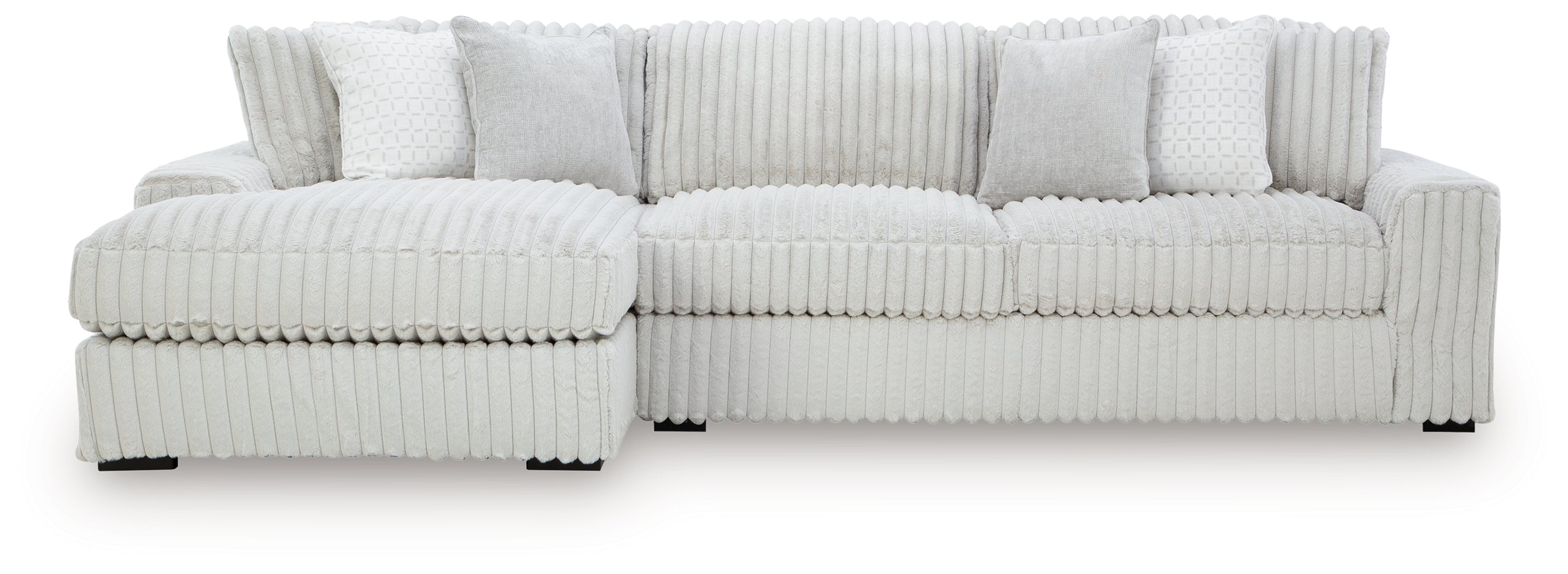Ashley Stupendous Alloy 2-Piece LAF Chaise Sectional – Luna Furniture