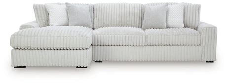 Stupendous Alloy 2-Piece LAF Chaise Sectional from Ashley - Luna Furniture