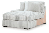 Stupendous Alloy Left-Arm Facing Corner Chaise from Ashley - Luna Furniture