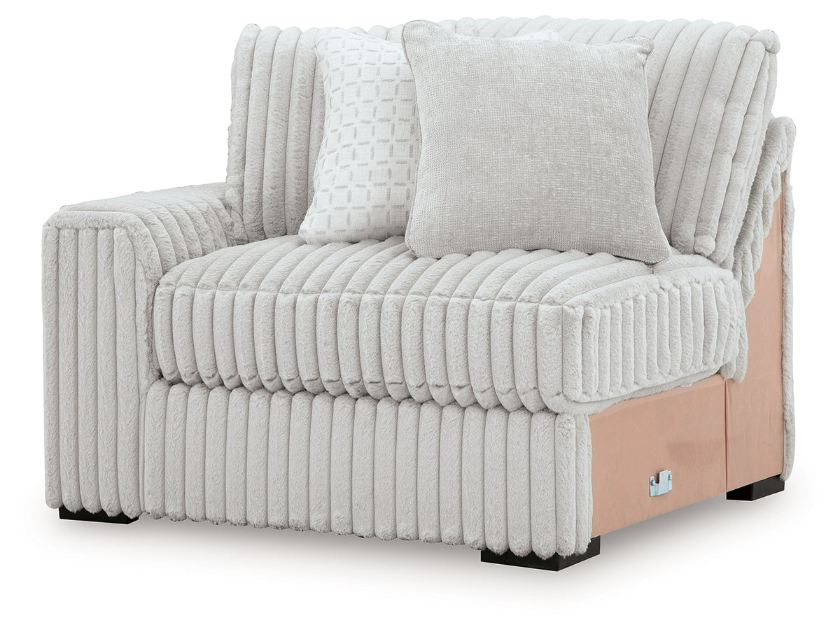 Stupendous Alloy Left-Arm Facing Corner Chair from Ashley - Luna Furniture