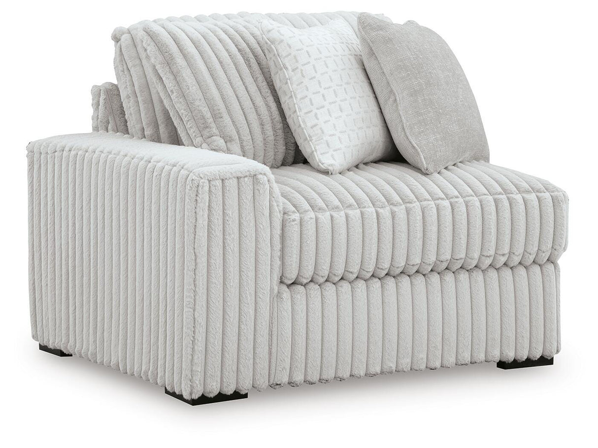 Stupendous Alloy Left-Arm Facing Corner Chair from Ashley - Luna Furniture