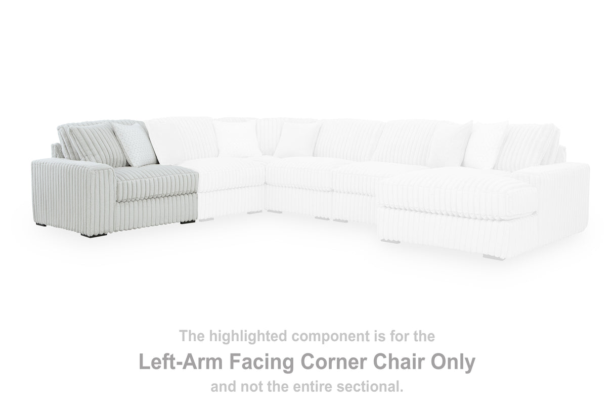 Stupendous Alloy Left-Arm Facing Corner Chair from Ashley - Luna Furniture