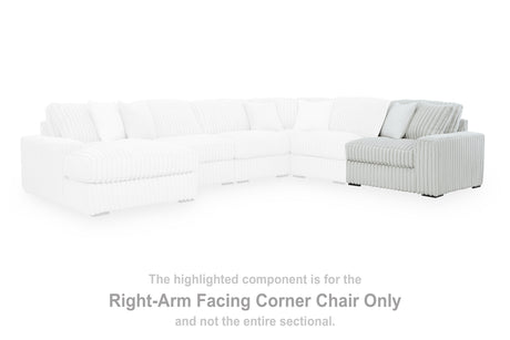 Stupendous Alloy Right-Arm Facing Corner Chair from Ashley - Luna Furniture