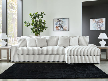 Stupendous Alloy 2-Piece RAF Chaise Sectional from Ashley - Luna Furniture
