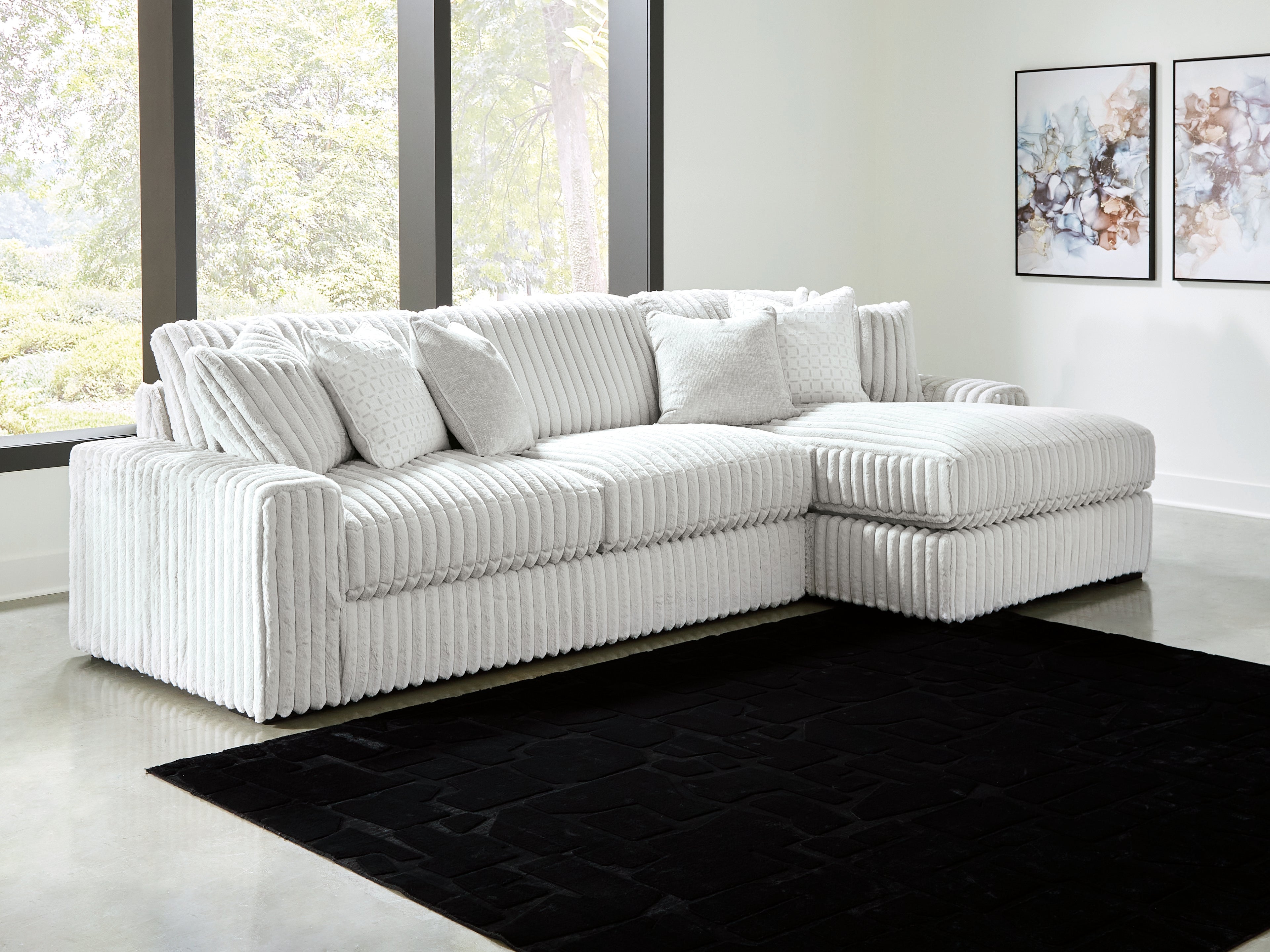 Stupendous Alloy 2-Piece RAF Chaise Sectional – Luna Furniture Stupendous Alloy 2-Piece RAF Chaise Sectional – Luna Furniture