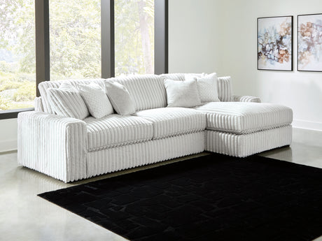 Stupendous Alloy 2-Piece RAF Chaise Sectional from Ashley - Luna Furniture