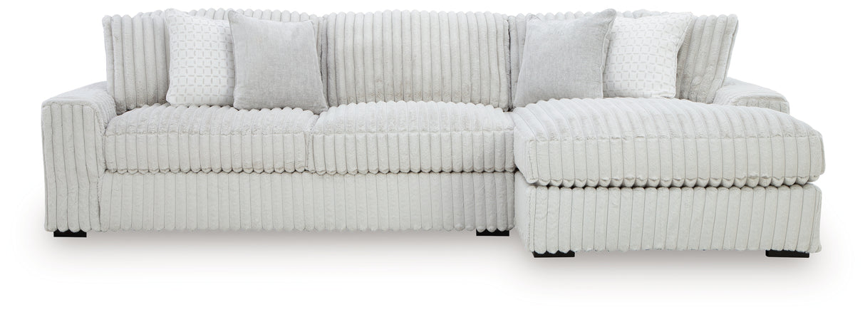 Stupendous Alloy 2-Piece RAF Chaise Sectional from Ashley Furniture - Luna Furniture