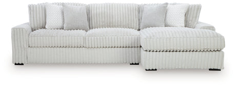 Stupendous Alloy 2-Piece RAF Chaise Sectional from Ashley - Luna Furniture