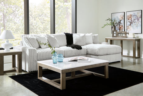 Stupendous Alloy 2-Piece RAF Chaise Sectional from Ashley - Luna Furniture