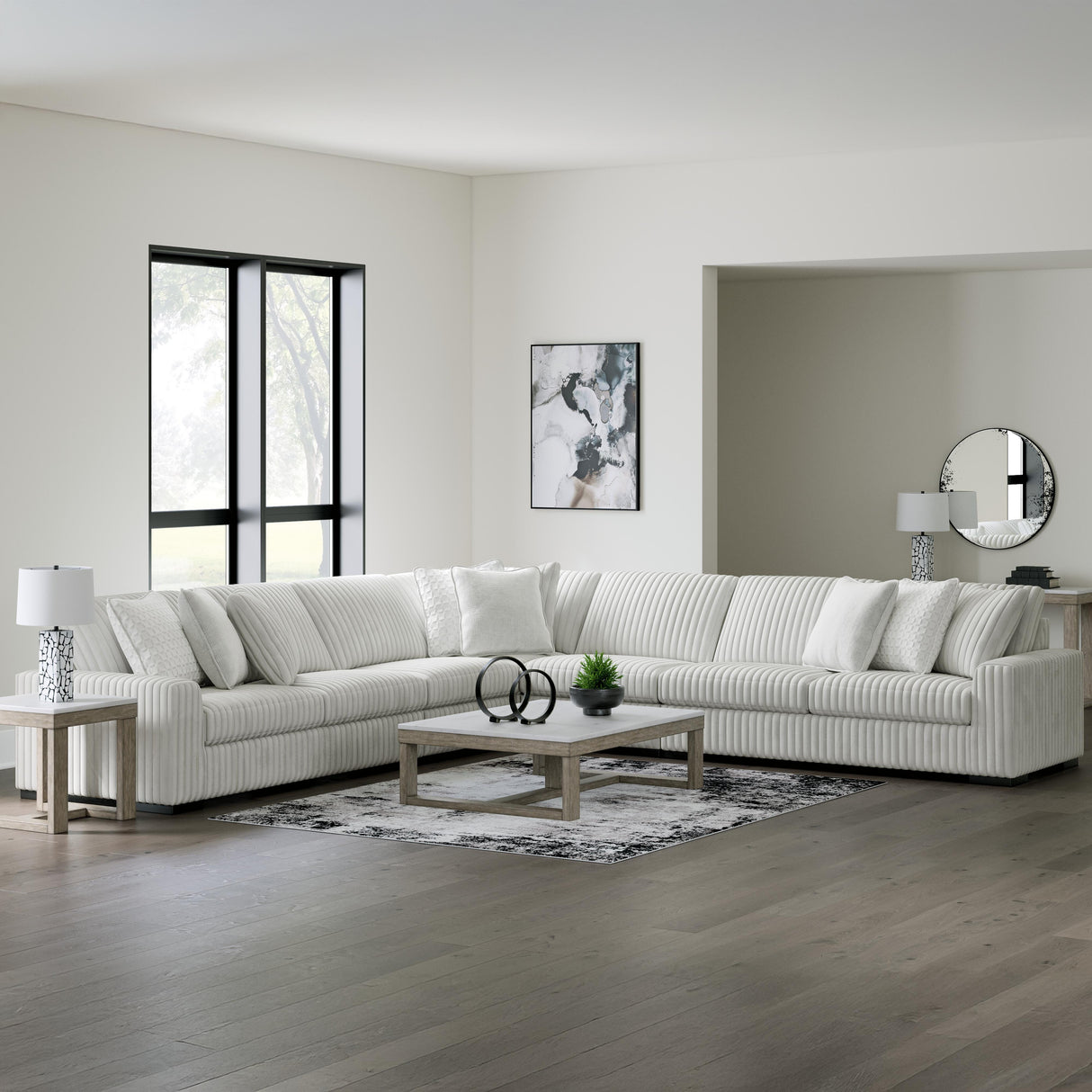 Stupendous Alloy 5-Piece Sectional