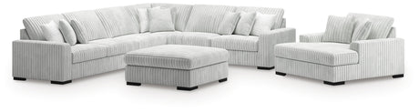 Stupendous Alloy 4-Piece Sectional, Oversized Chaise and Ottoman from Ashley - Luna Furniture
