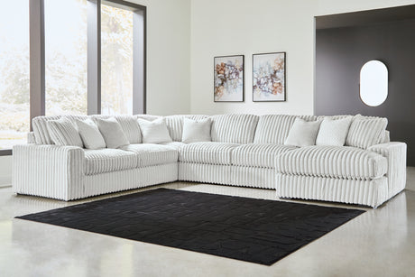 Stupendous Alloy 5-Piece RAF Chaise Sectional from Ashley - Luna Furniture