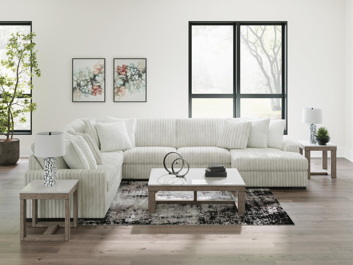 Stupendous Alloy 5-Piece RAF Chaise Sectional from Ashley Furniture - Luna Furniture