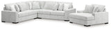Stupendous Alloy 3-Piece Sectional and Oversized Chaise from Ashley Furniture - Luna Furniture
