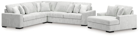 Stupendous Alloy 3-Piece Sectional and Oversized Chaise from Ashley - Luna Furniture