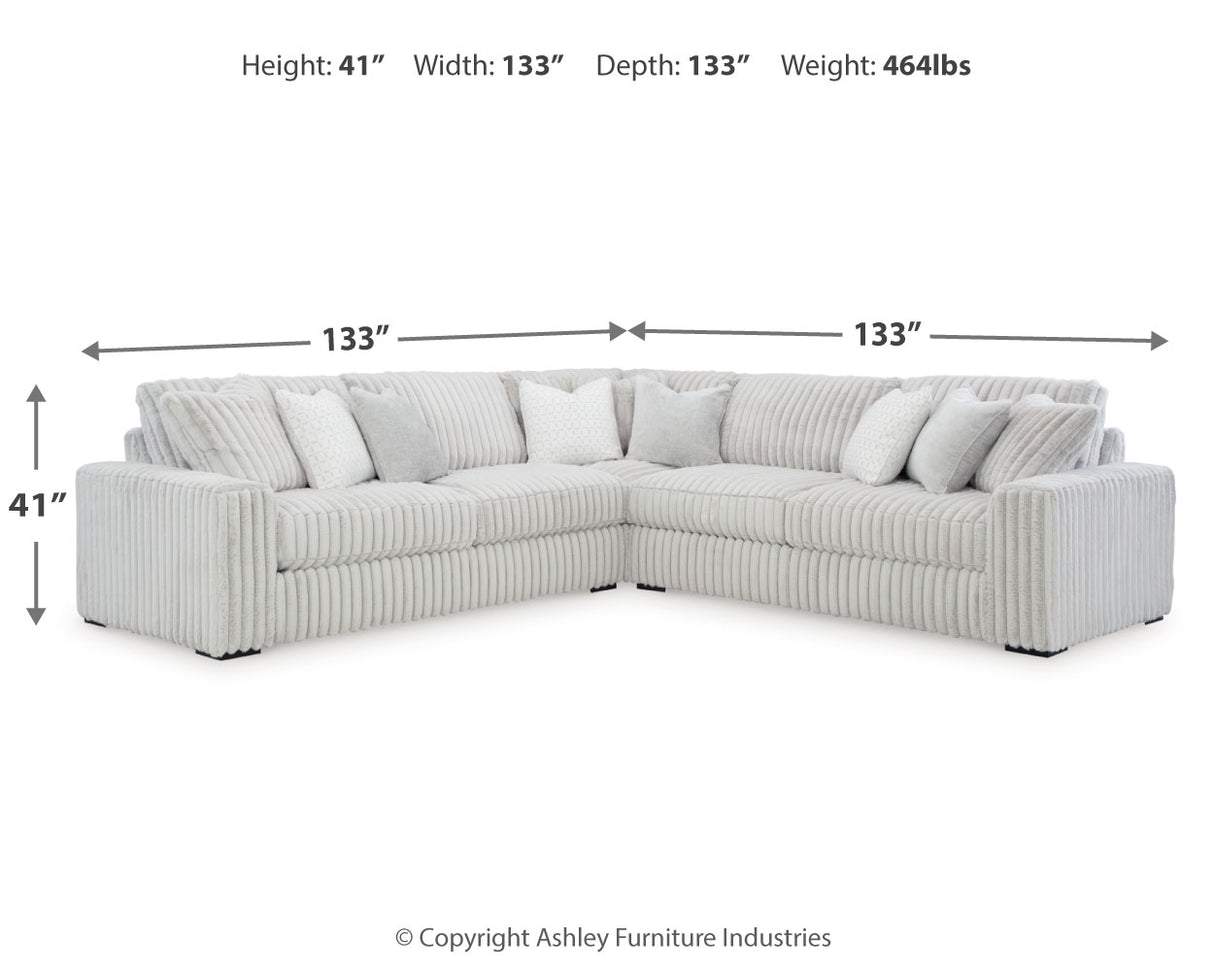 Stupendous Alloy 3-Piece Sectional from Ashley Furniture - Luna Furniture