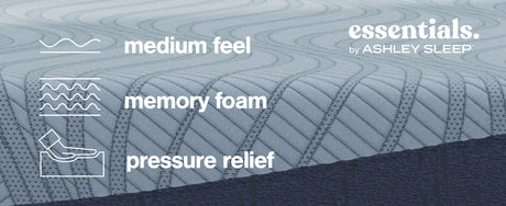 Dellyn 10 Memory Foam White King Mattress from Ashley - Luna Furniture
