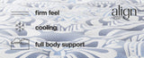 Firm Luxe 2.0 Blue California King Mattress from Ashley - Luna Furniture