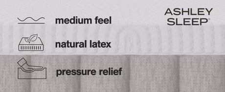 Terra Sleep Medium White California King Mattress from Ashley - Luna Furniture