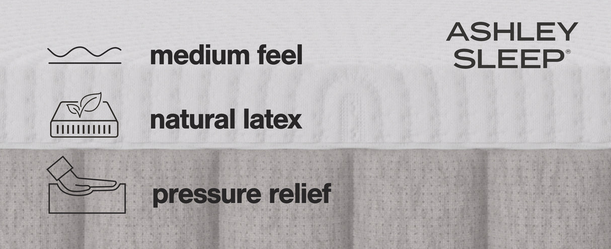 Terra Sleep Medium White Queen Mattress from Ashley - Luna Furniture