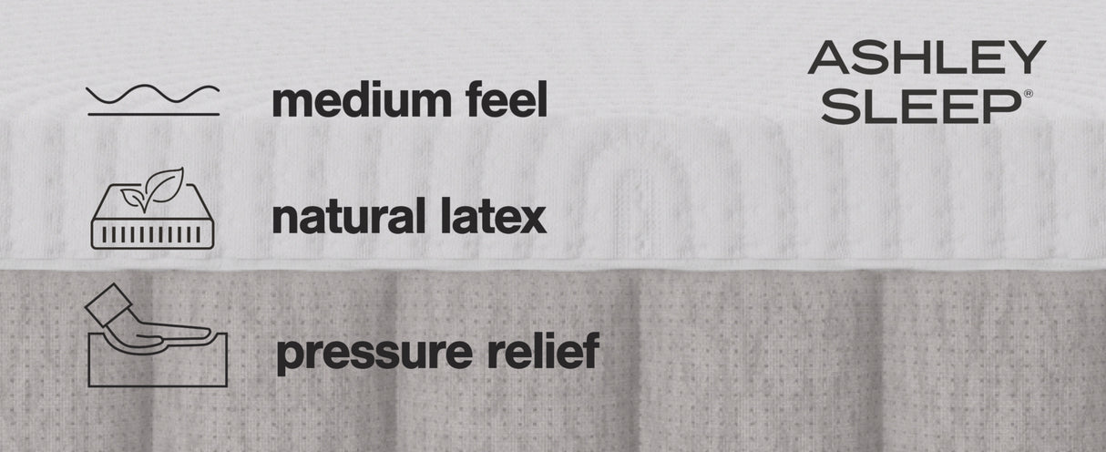 Terra Sleep Medium White King Mattress from Ashley Furniture - Luna Furniture