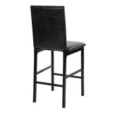 Tempe Brown/Black Marble-Top Counter Height Table from Homelegance - Luna Furniture