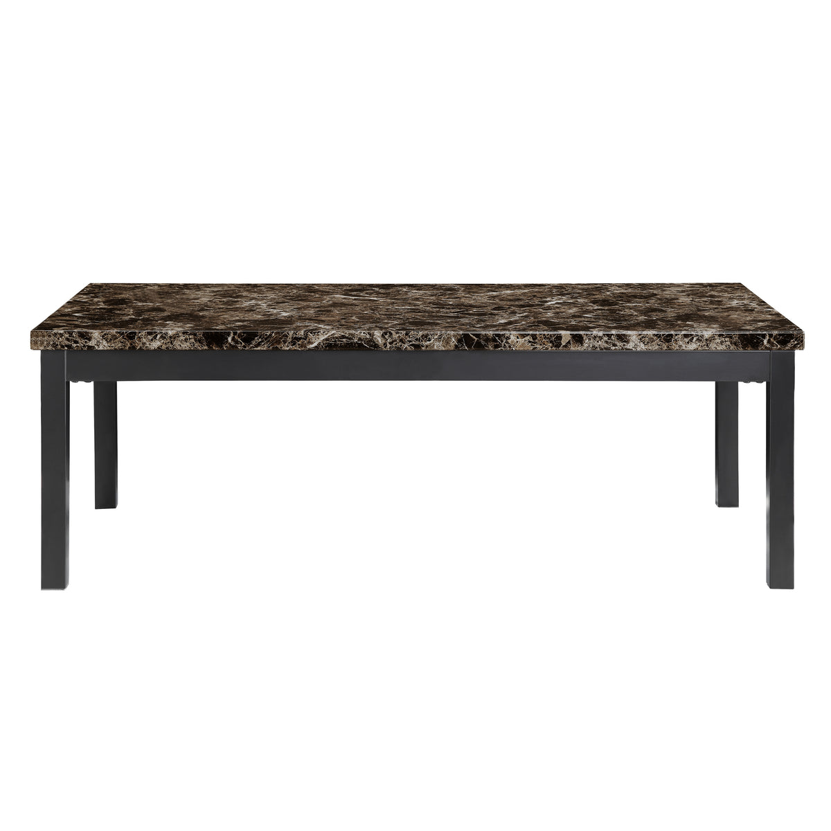 Tempe Brown/Black Marble-Top Counter Height Table